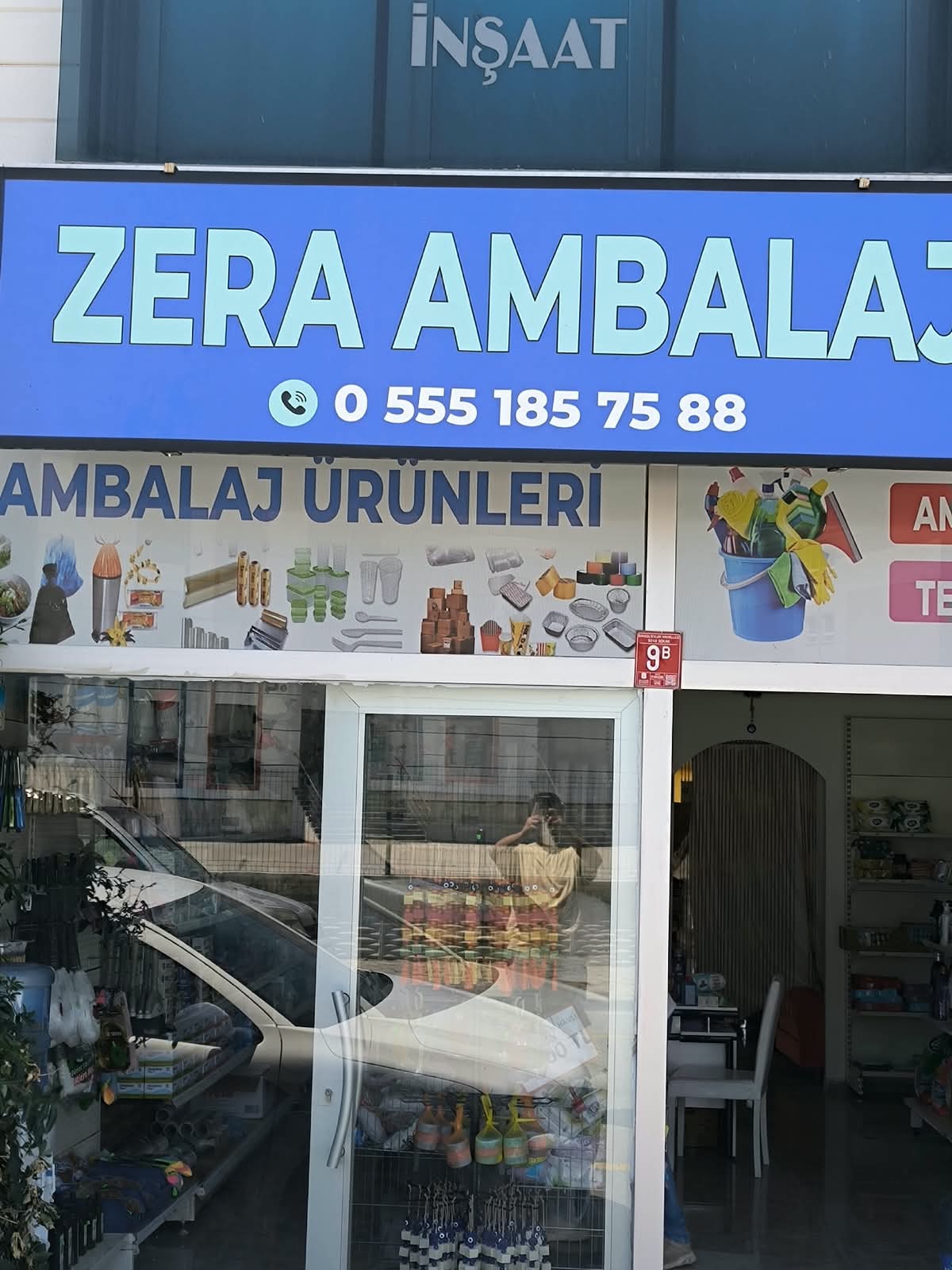 Zera Ambalaj mağaza cephesi